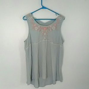 Knox Rose embroidered tank top